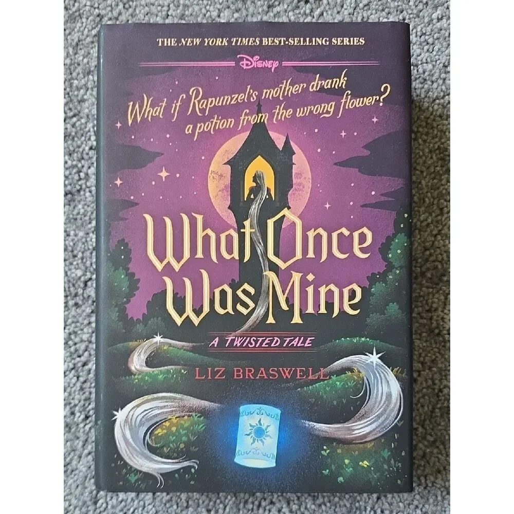 Disney What Once Was Mine Hardcover - Purple and Gold Illustrated Cover
